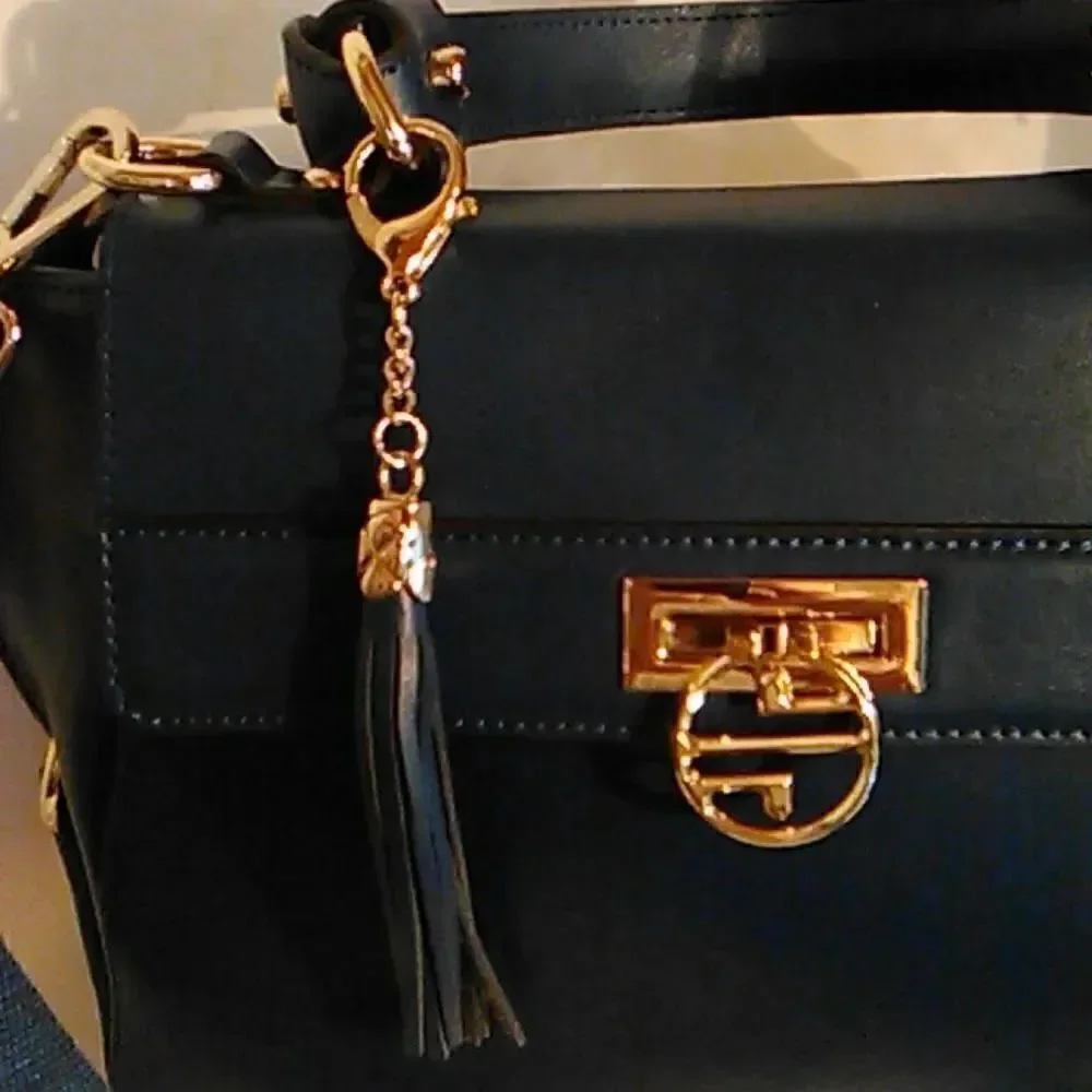 Segolene en cuir Blue Bag